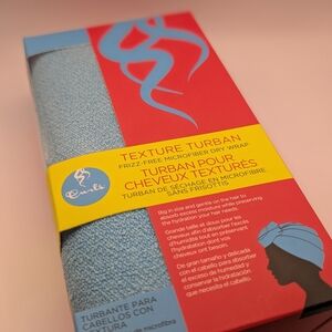 New! Curls Texture Turban in Blue